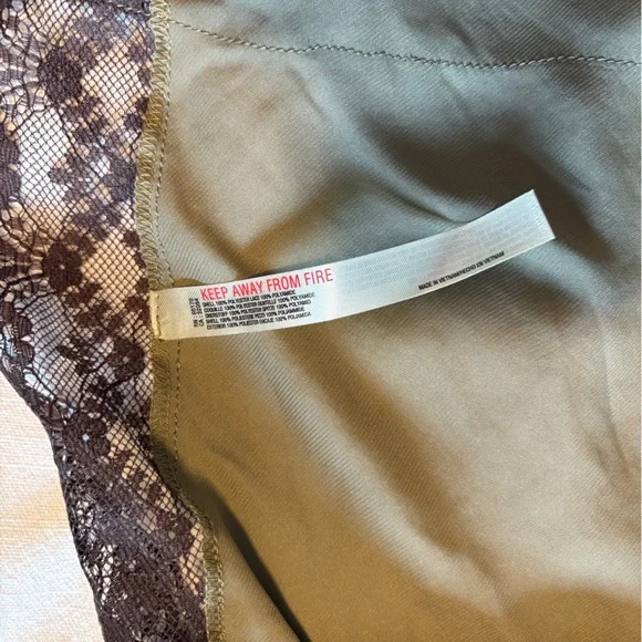 Free People Intimate Lace Slip Dress-Moss - Picture 6 of 6